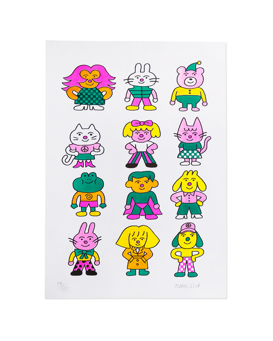 "Personajes Públicos" Risografía